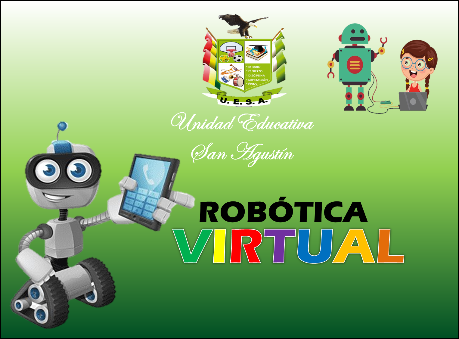 PORTADA PRINCIPAL DE LA PLATAFORMA DE ROBOTICA VIRTUAL